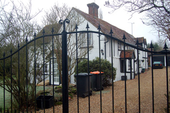The Gables through the gate December 2008